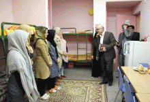 گزارش تصویری هیات رئیسه دانشگاه از خوابگاه خواهران به مناسبت هفته خوابگاه